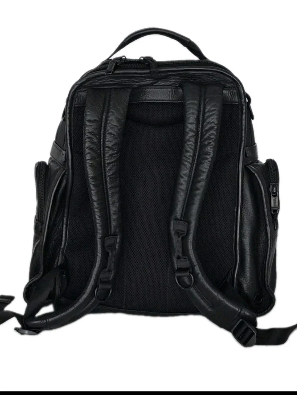 Tumi Alpha 2 Black Leather Backpack 96178DHR.